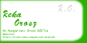 reka orosz business card